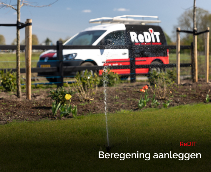 Druppelslang aanleggen door ReDIT
